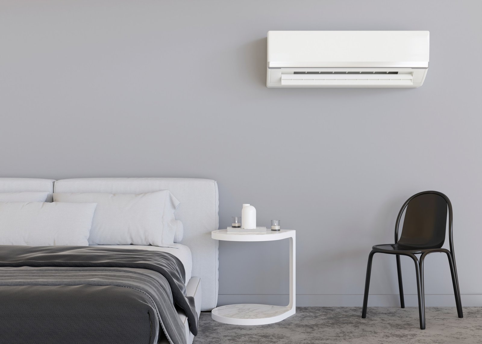 Klimaanlage in einem Wohnraum in Betrieb